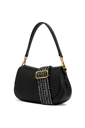 Black Leather Helena Round bag GIANNI CHIARINI | BS11088TKLNASPM001